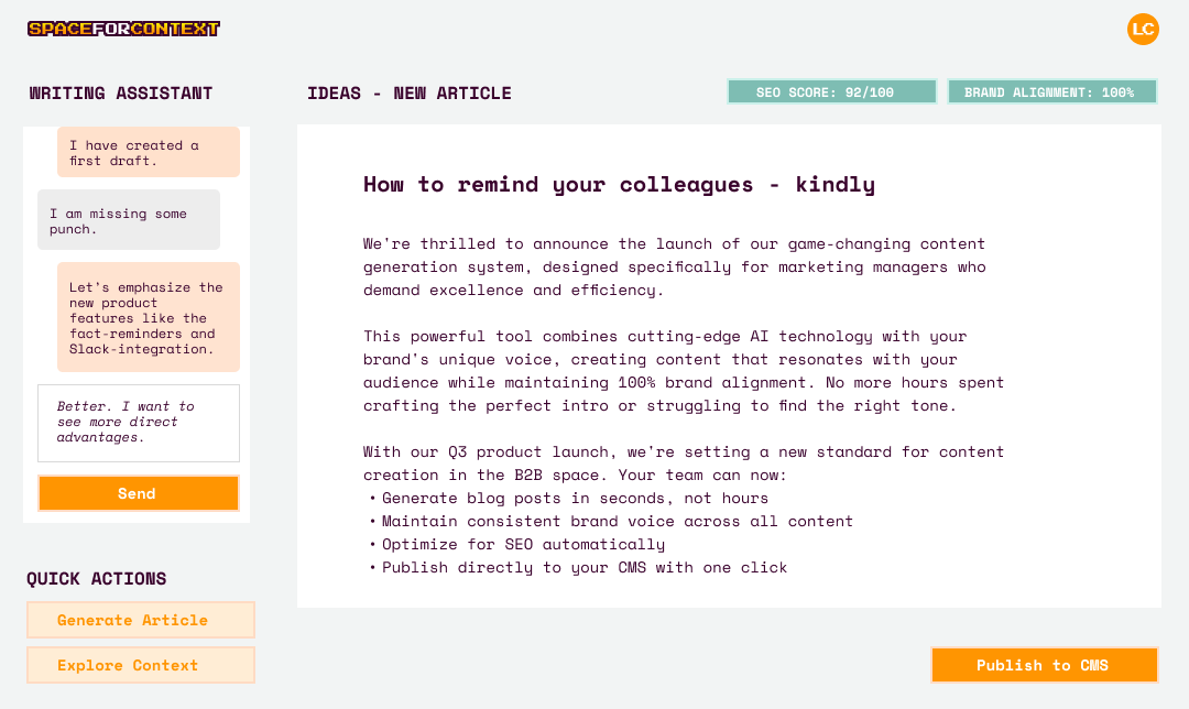 Software screenshot 1